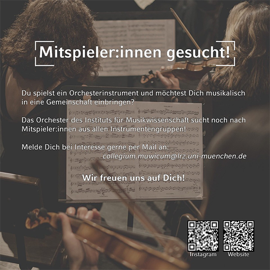 Collegium Muwicum sucht Musiker.innen